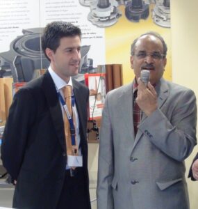 With Mr. Fantacci at Xylexpo